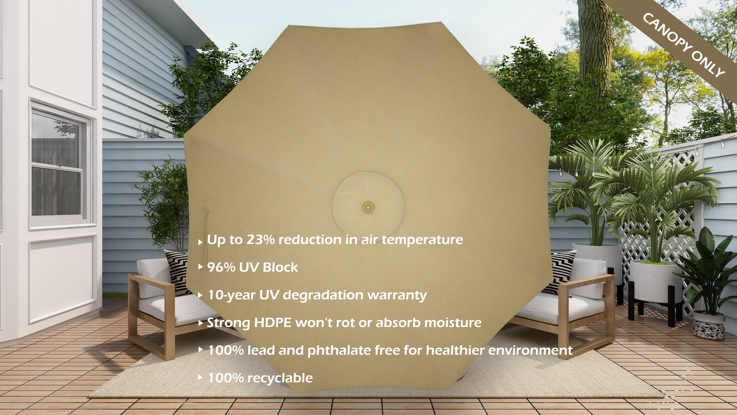 Canopy Replacement for 10ft 8-Rib